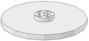 Technic Disc  3 x  3 with Axlehole