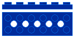 Technic Plate  2 x  6 with Holes